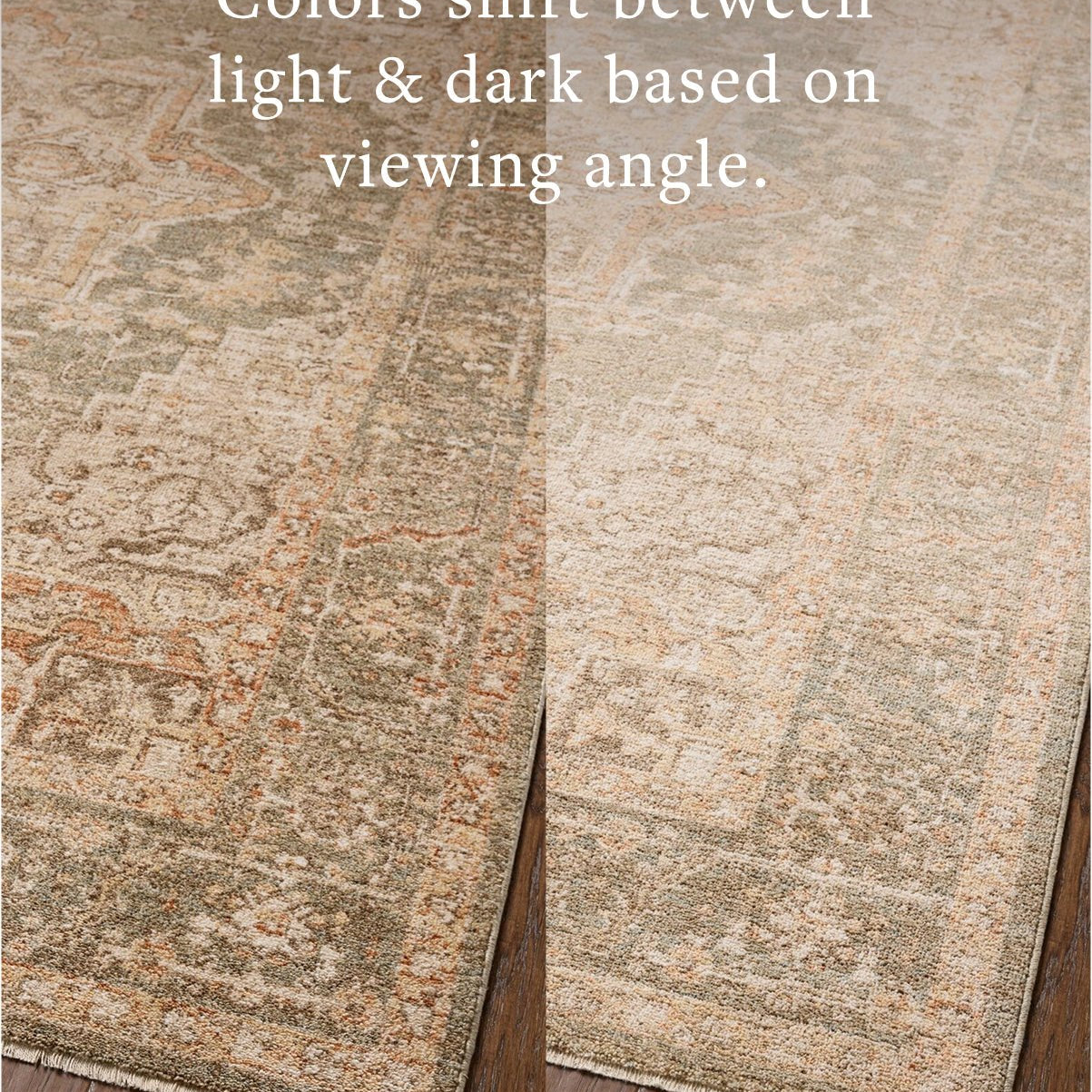 Chris Loves Julia x Loloi Palma Olive / Spice Rug White Cliff Studio Area Rugs