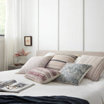 Chris Loves Julia x Loloi PCJ0002 Burgundy / Ivory Pillow White Cliff Studio Throw Pillows