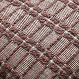 Chris Loves Julia x Loloi Poe Burgundy 18'' x 18'' Cover w/Down Pillow White Cliff Studio Throw Pillows