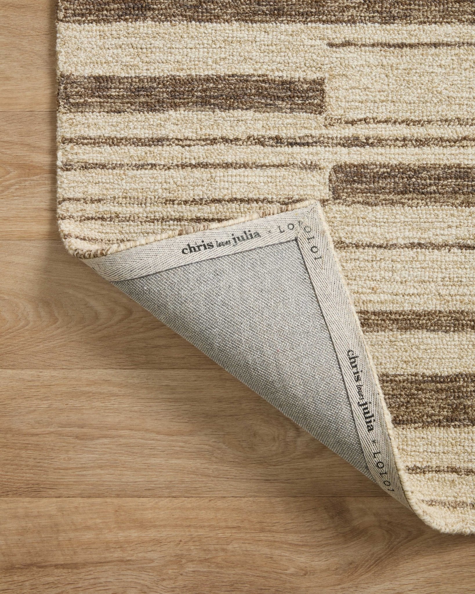 Chris Loves Julia x Loloi Polly Beige / Tobacco Rug