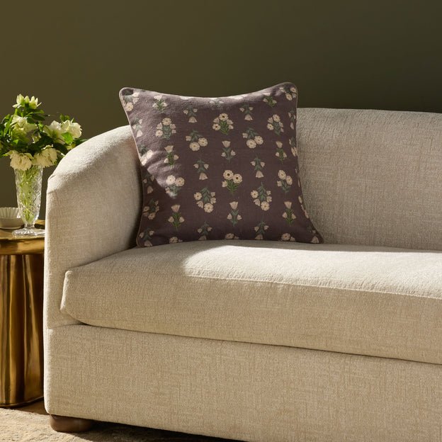 Chris Loves Julia x Loloi Posie Mauve / Multi 20'' x 20'' Pillow White Cliff Studio Throw Pillows