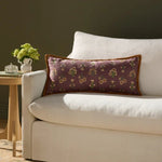 Chris Loves Julia x Loloi Posie Wine / Multi 12'' x 27'' Pillow White Cliff Studio Throw Pillows