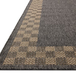 Chris Loves Julia x Loloi Providence Charcoal / Natural 18" x 18" Sample Rug White Cliff Studio Area Rugs