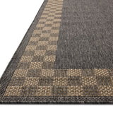 Chris Loves Julia x Loloi Providence Charcoal / Natural 18" x 18" Sample Rug White Cliff Studio Area Rugs