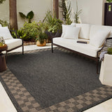 Chris Loves Julia x Loloi Providence Charcoal / Natural 18" x 18" Sample Rug White Cliff Studio Area Rugs