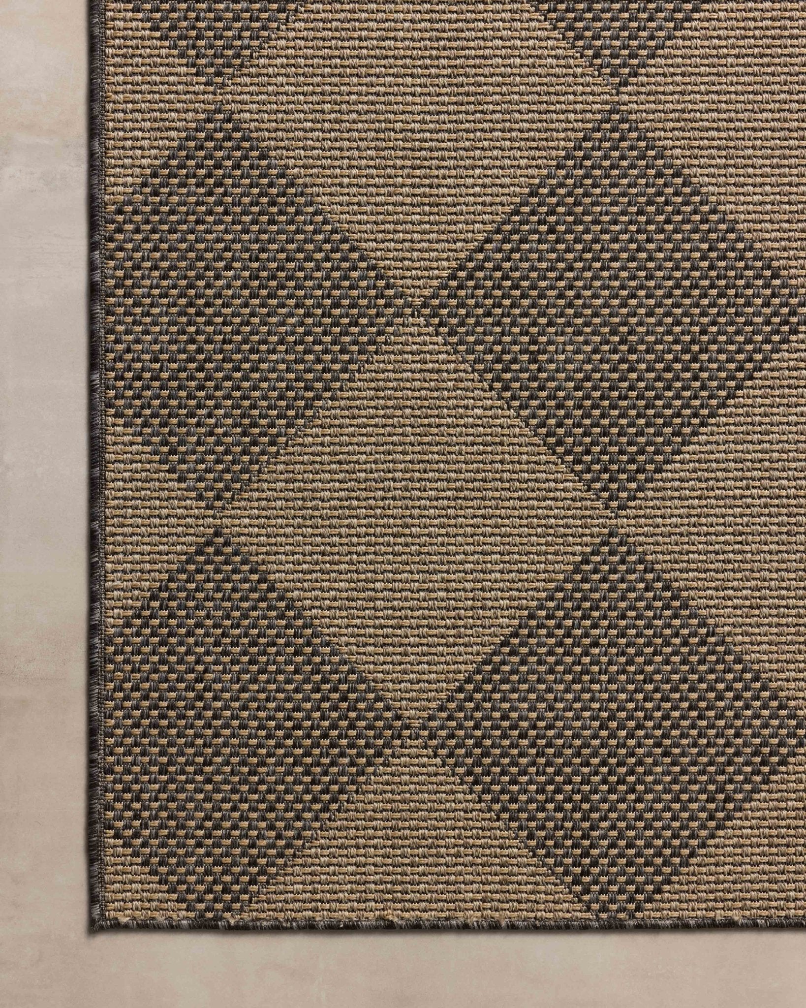 Chris Loves Julia x Loloi Providence Graphite / Sand 18" x 18" Sample Rug White Cliff Studio Area Rugs