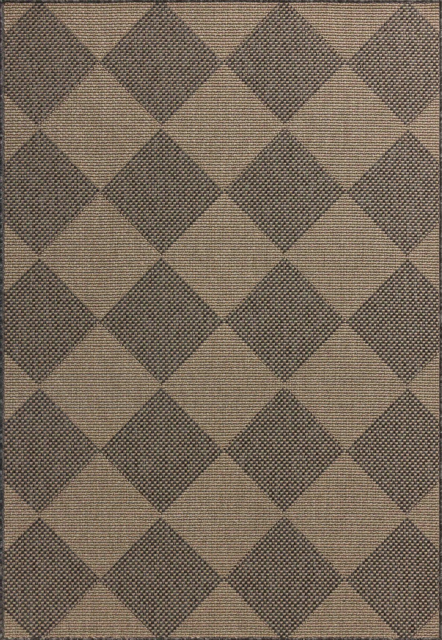 Chris Loves Julia x Loloi Providence Graphite / Sand 18" x 18" Sample Rug White Cliff Studio Area Rugs