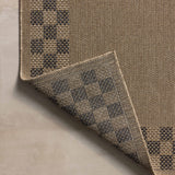 Chris Loves Julia x Loloi Providence Natural / Charcoal 18" x 18" Sample Rug White Cliff Studio Area Rugs