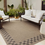 Chris Loves Julia x Loloi Providence Natural / Charcoal 18" x 18" Sample Rug White Cliff Studio Area Rugs
