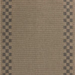 Chris Loves Julia x Loloi Providence Natural / Charcoal 18" x 18" Sample Rug White Cliff Studio Area Rugs