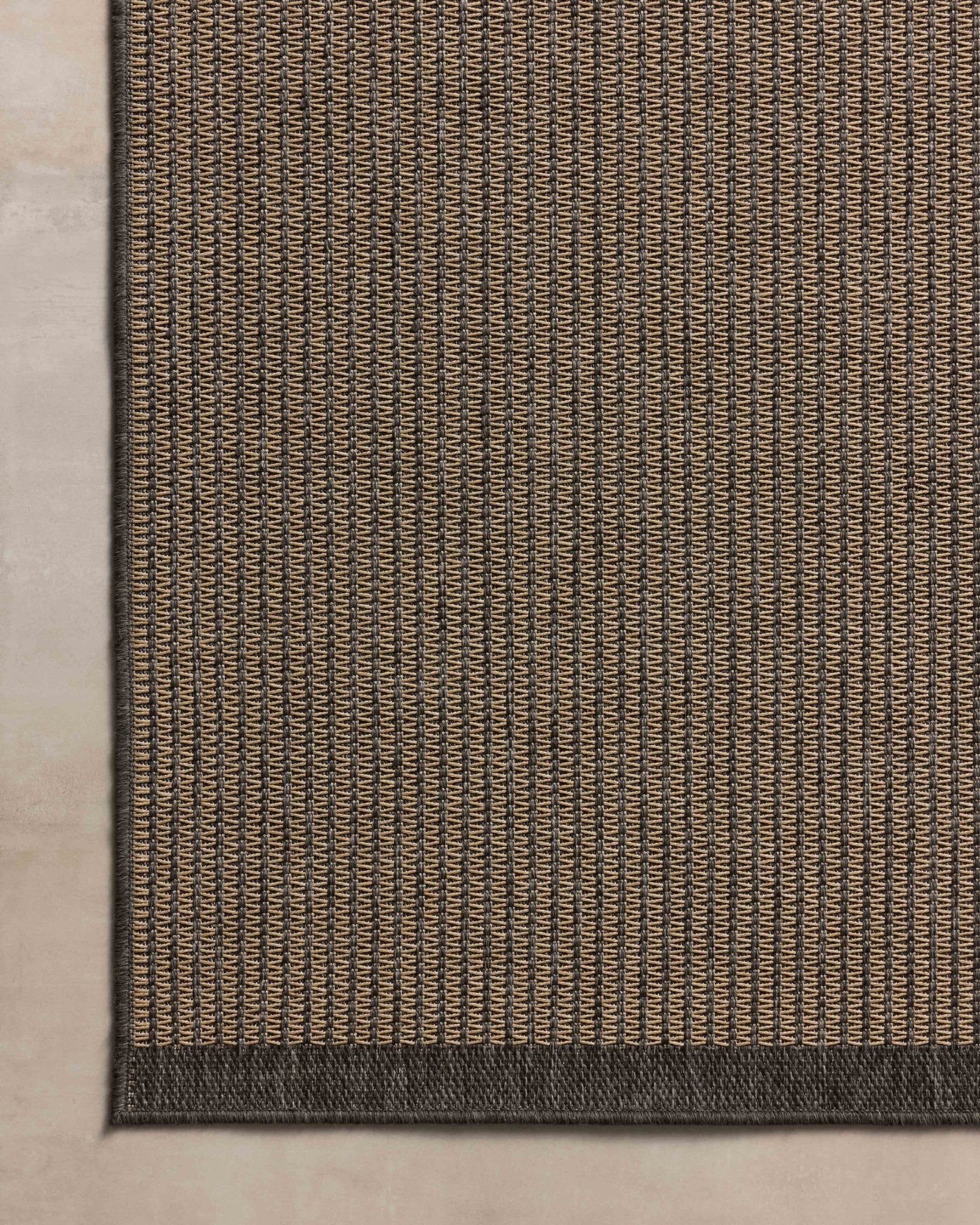 Chris Loves Julia x Loloi Providence Wheat / Charcoal 18" x 18" Sample Rug White Cliff Studio Area Rugs