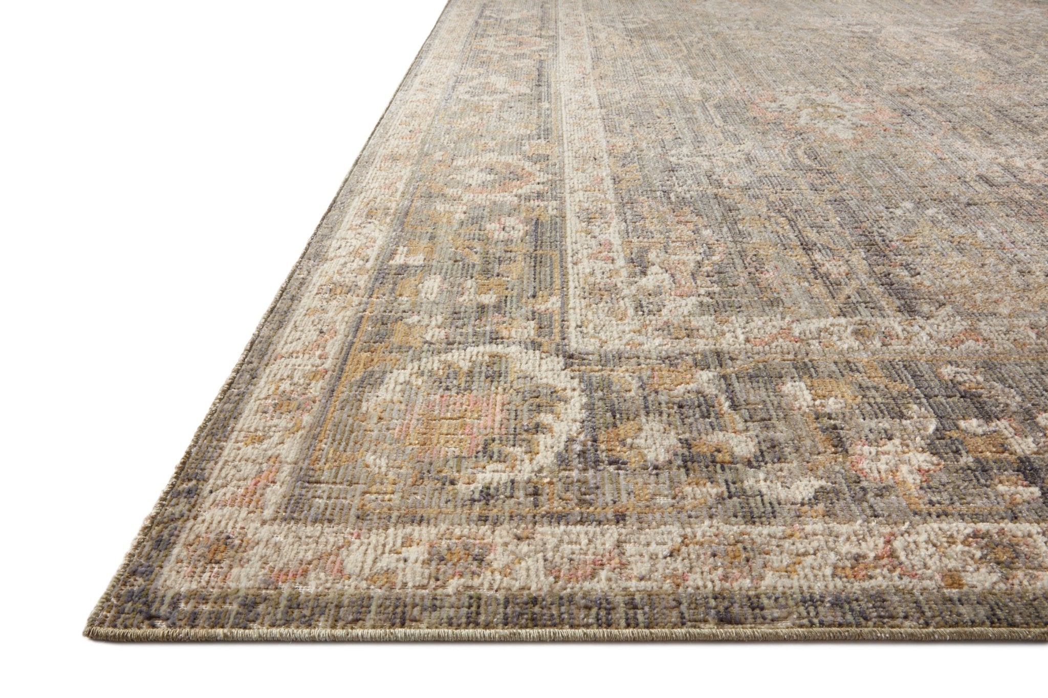 Chris Loves Julia x Loloi Rosemarie Sage / Blush Rug