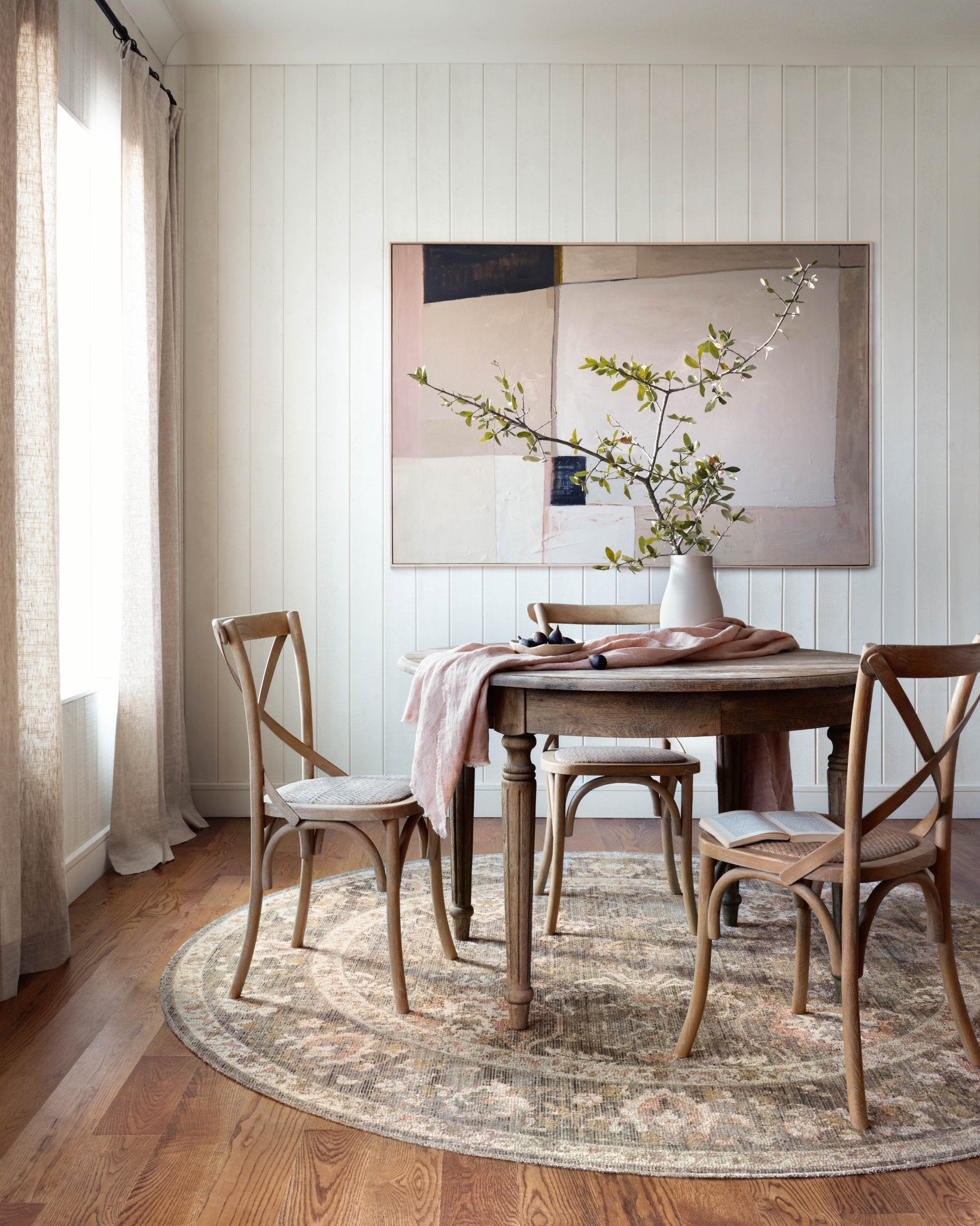 Chris Loves Julia x Loloi Rosemarie Sage / Blush Rug