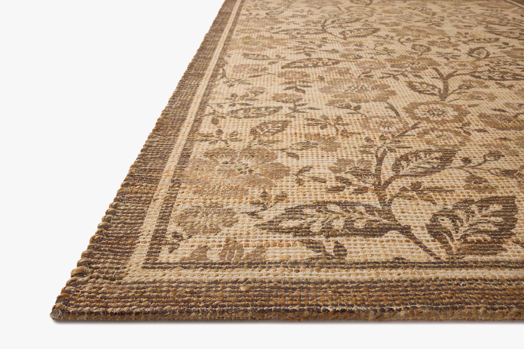 Chris Loves Julia x Loloi Rue Bark / Mocha Rug White Cliff Studio Area Rugs