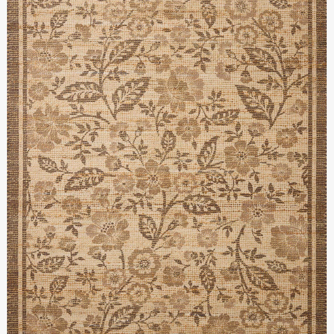Chris Loves Julia x Loloi Rue Bark / Mocha Rug White Cliff Studio Area Rugs