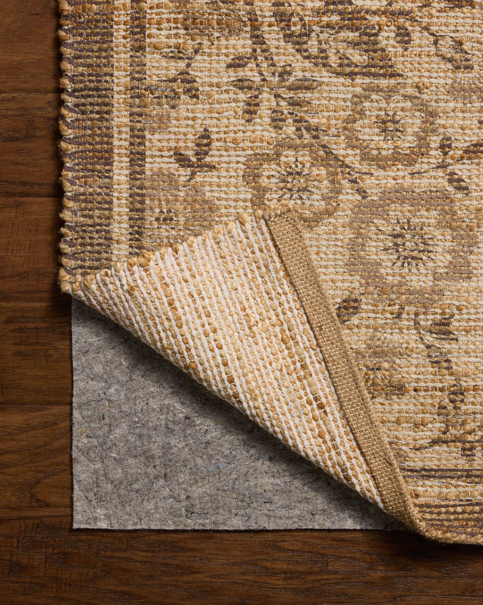 Chris Loves Julia x Loloi Rue Bark / Mocha Rug White Cliff Studio Area Rugs