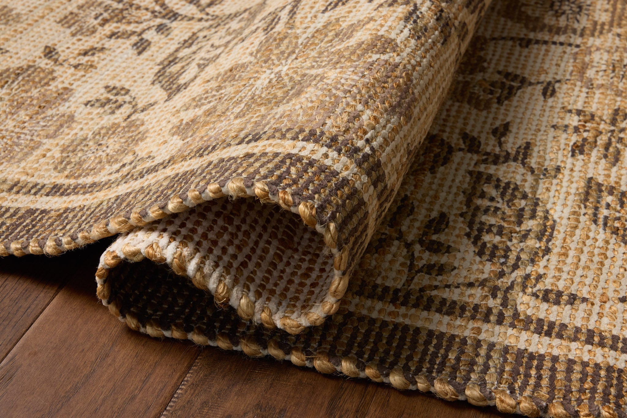 Chris Loves Julia x Loloi Rue Bark / Mocha Rug White Cliff Studio Area Rugs
