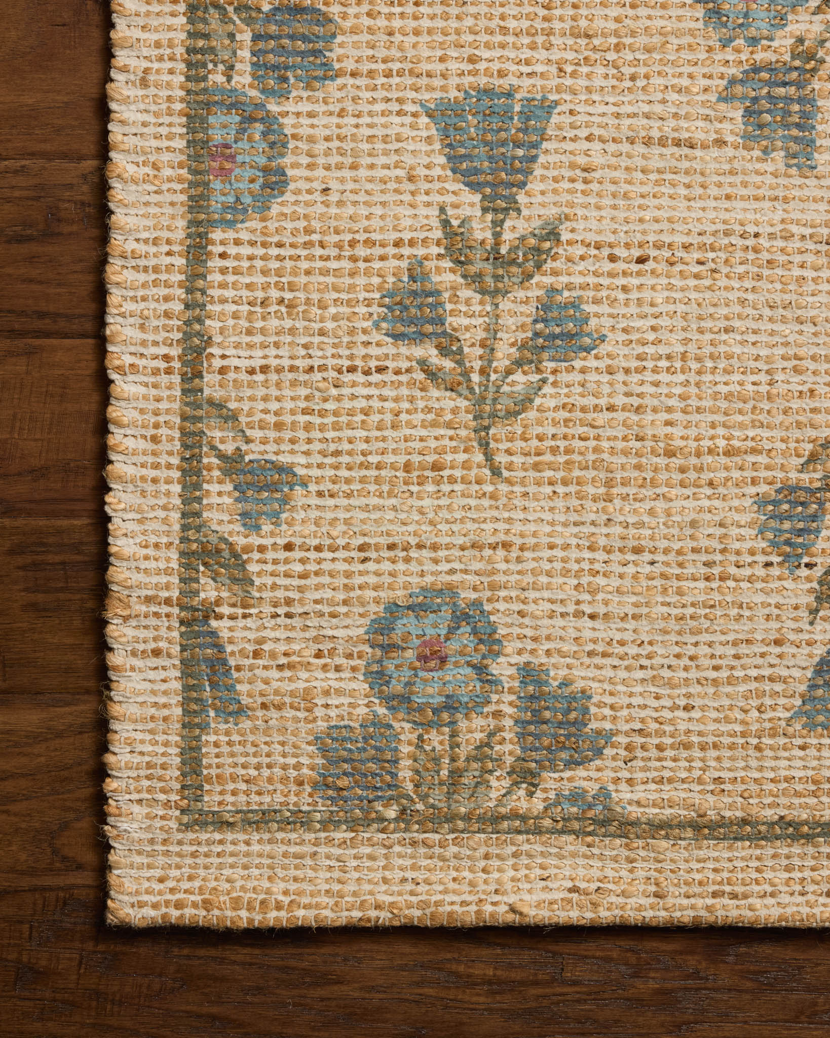 Chris Loves Julia x Loloi Rue Moss / Blue Rug White Cliff Studio Area Rugs