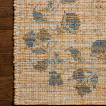 Chris Loves Julia x Loloi Rue Natural / Denim Rug White Cliff Studio Area Rugs