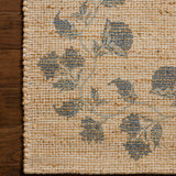 Chris Loves Julia x Loloi Rue Natural / Denim Rug White Cliff Studio Area Rugs