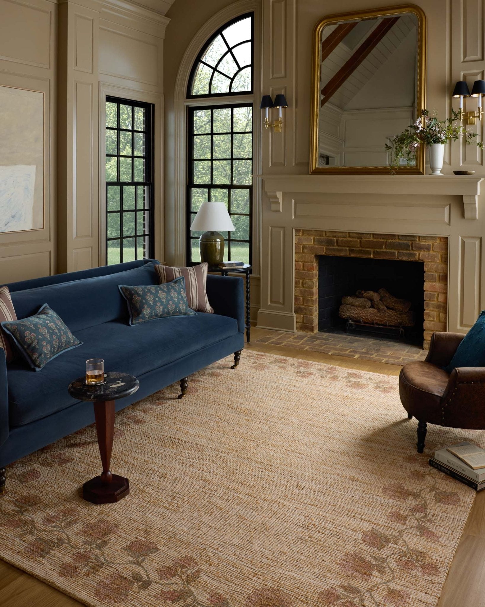 Chris Loves Julia x Loloi Rue Natural / Multi Rug White Cliff Studio Area Rugs