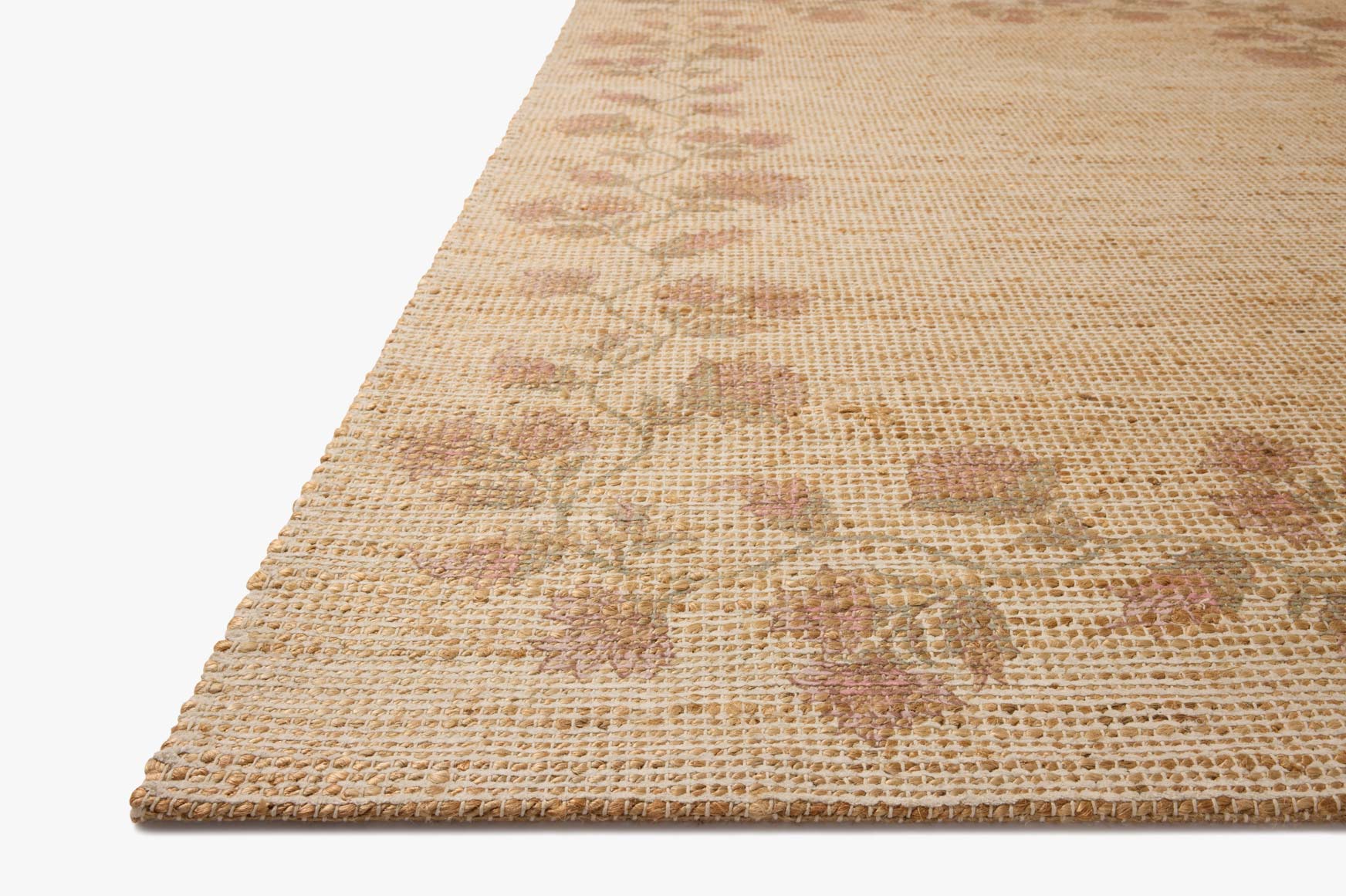 Chris Loves Julia x Loloi Rue Natural / Multi Rug White Cliff Studio Area Rugs