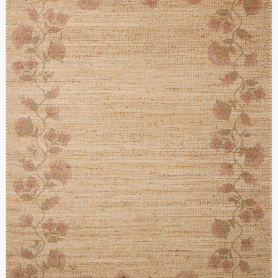 Chris Loves Julia x Loloi Rue Natural / Multi Rug White Cliff Studio Area Rugs