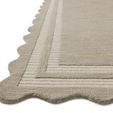 Chris Loves Julia x Loloi Scottie Fog / Ivory 18" x 18" Sample Rug White Cliff Studio Sample Rug