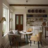 Chris Loves Julia x Loloi Scottie Fog / Ivory 18" x 18" Sample Rug White Cliff Studio Sample Rug