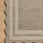 Chris Loves Julia x Loloi Scottie Fog / Ivory 18" x 18" Sample Rug White Cliff Studio Sample Rug