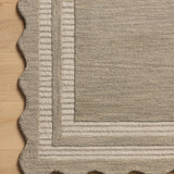 Chris Loves Julia x Loloi Scottie Fog / Ivory 18" x 18" Sample Rug White Cliff Studio Sample Rug