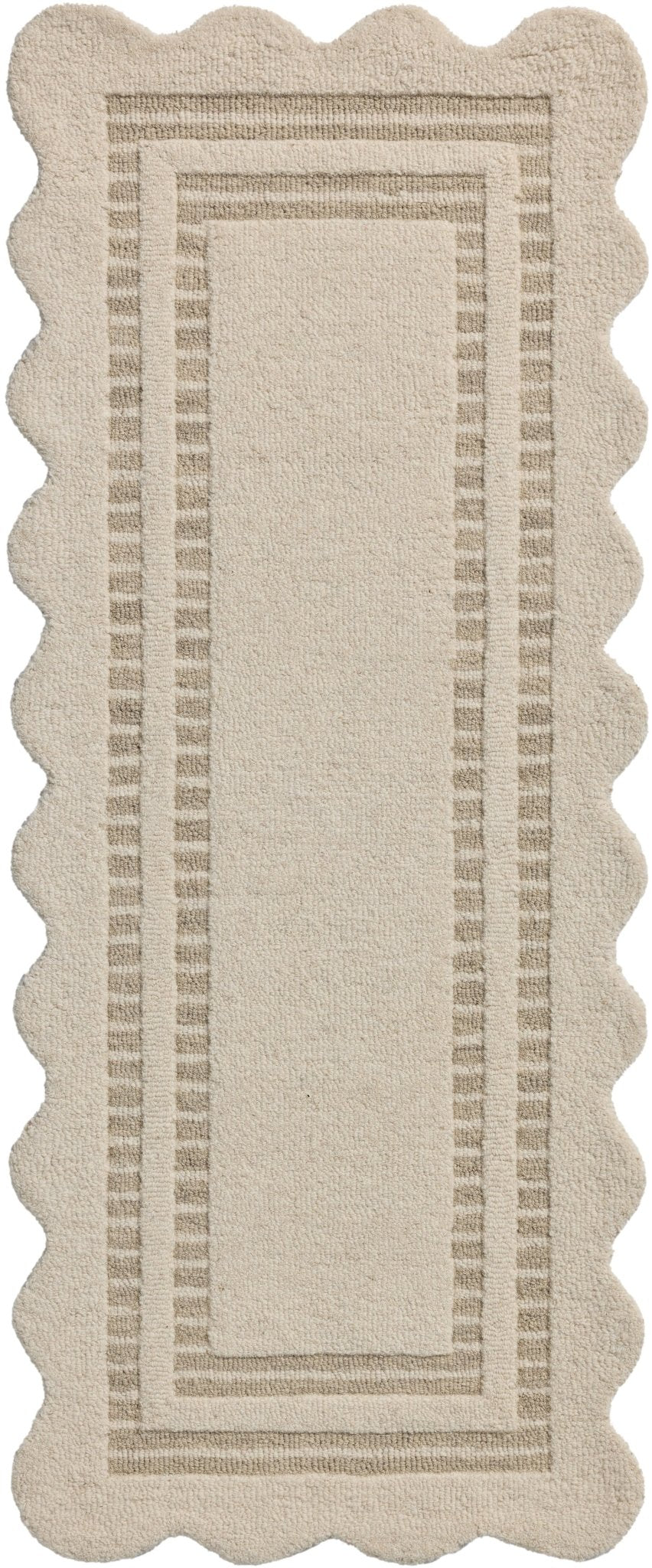 Chris Loves Julia x Loloi Scottie Ivory / Grey 18" x 18" Sample Rug White Cliff Studio Sample Rug