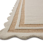 Chris Loves Julia x Loloi Scottie Ivory / Rust 18" x 18" Sample Rug White Cliff Studio Sample Rug