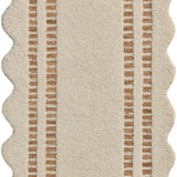 Chris Loves Julia x Loloi Scottie Ivory / Rust 18" x 18" Sample Rug White Cliff Studio Sample Rug