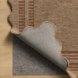 Chris Loves Julia x Loloi Scottie Mocha / Clay 18" x 18" Sample Rug White Cliff Studio Sample Rug