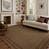 Chris Loves Julia x Loloi Scottie Mocha / Clay 18" x 18" Sample Rug White Cliff Studio Sample Rug