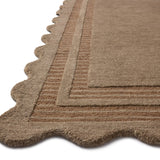 Chris Loves Julia x Loloi Scottie Mocha / Clay 18" x 18" Sample Rug White Cliff Studio Sample Rug
