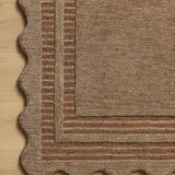 Chris Loves Julia x Loloi Scottie Mocha / Clay 18" x 18" Sample Rug White Cliff Studio Sample Rug