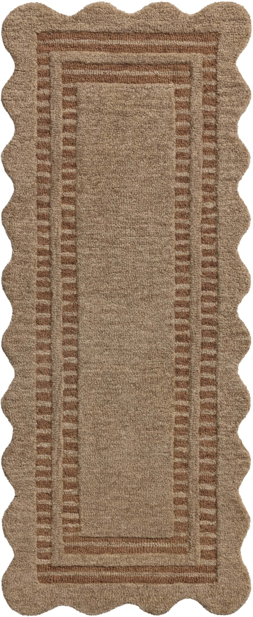 Chris Loves Julia x Loloi Scottie Mocha / Clay 18" x 18" Sample Rug White Cliff Studio Sample Rug