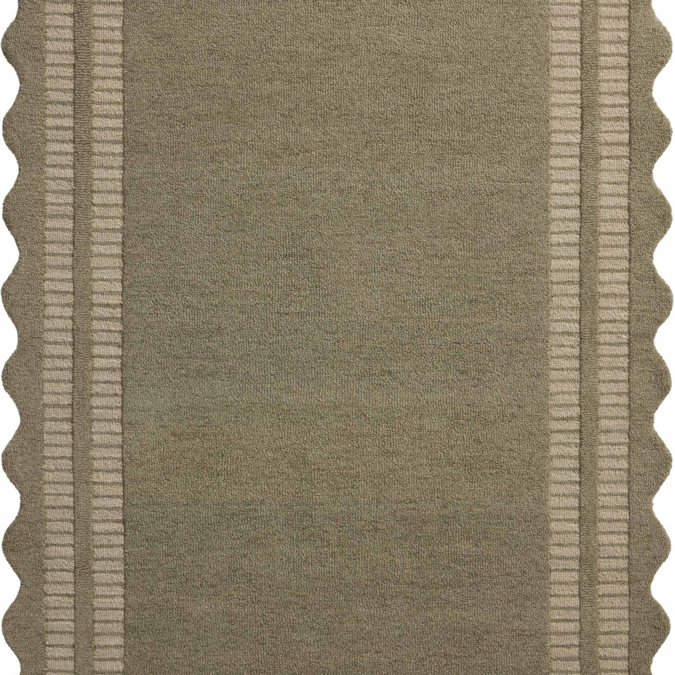 Chris Loves Julia x Loloi Scottie Olive / Pebble 18" x 18" Sample Rug White Cliff Studio Sample Rug