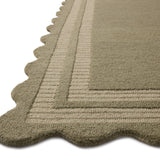 Chris Loves Julia x Loloi Scottie Olive / Pebble 18" x 18" Sample Rug White Cliff Studio Sample Rug