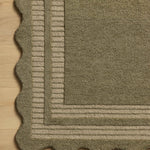 Chris Loves Julia x Loloi Scottie Olive / Pebble 18" x 18" Sample Rug White Cliff Studio Sample Rug