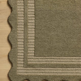 Chris Loves Julia x Loloi Scottie Olive / Pebble 18" x 18" Sample Rug White Cliff Studio Sample Rug