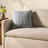 Chris Loves Julia x Loloi Tully Light Blue 18'' x 18'' Cover Only White Cliff Studio Pillow