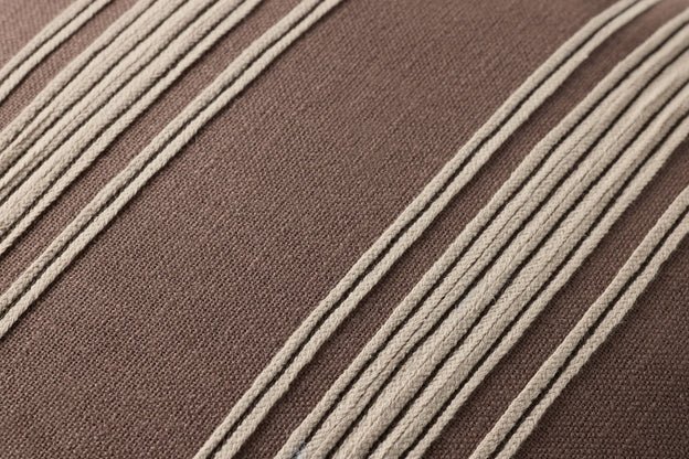 Chris Loves Julia x Loloi Verona Brown 18'' x 18'' Pillow White Cliff Studio Throw Pillows