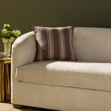 Chris Loves Julia x Loloi Verona Brown 18'' x 18'' Pillow White Cliff Studio Throw Pillows