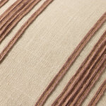 Chris Loves Julia x Loloi Verona Chestnut 18'' x 18'' Pillow White Cliff Studio Throw Pillows