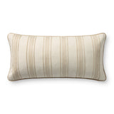 Chris Loves Julia x Loloi Verona Ivory 12'' x 27'' Pillow Cover Only White Cliff Studio Pillow