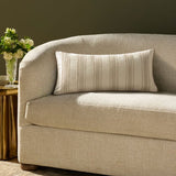 Chris Loves Julia x Loloi Verona Ivory 12'' x 27'' Pillow White Cliff Studio Throw Pillows