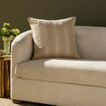 Chris Loves Julia x Loloi Verona Natural 22'' x 22'' Pillow White Cliff Studio Throw Pillows